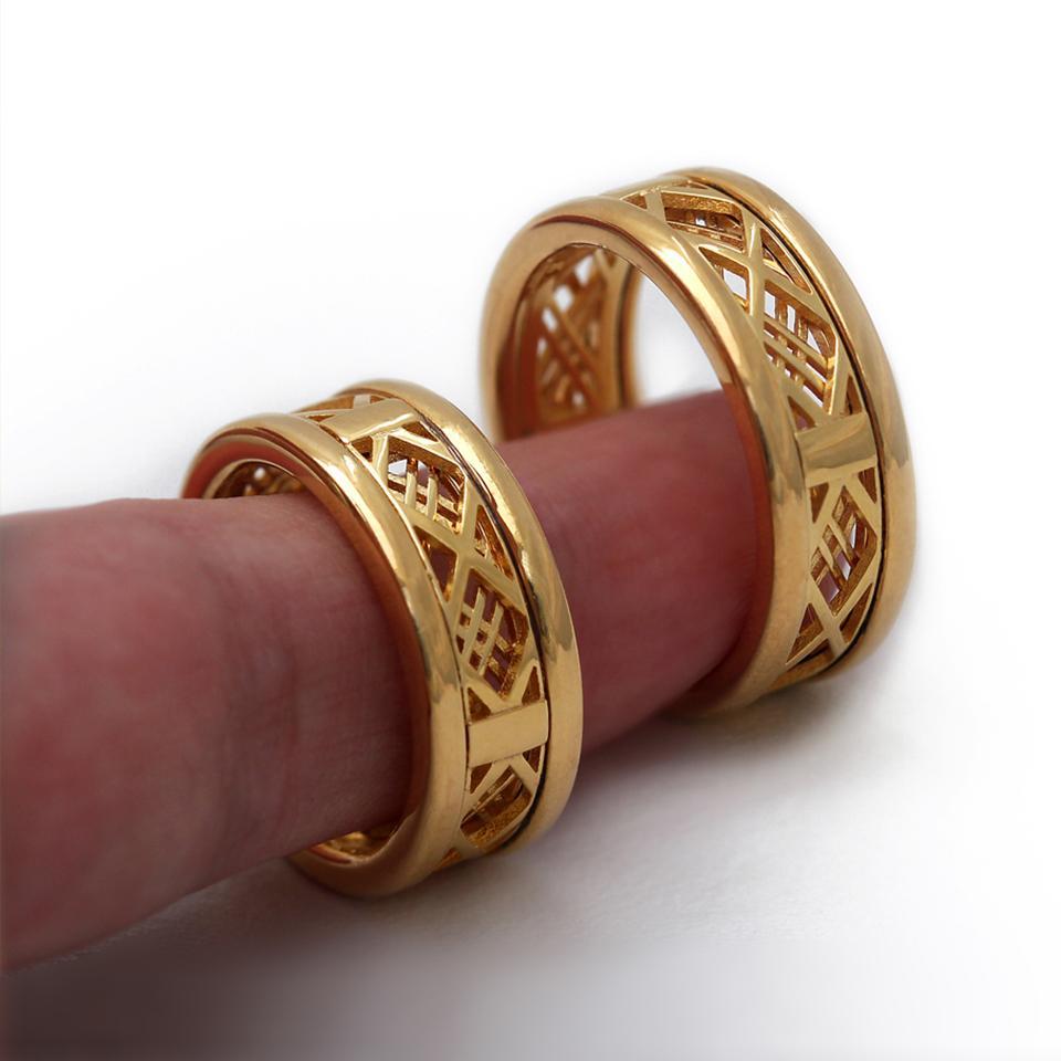 gold Mash man's ring