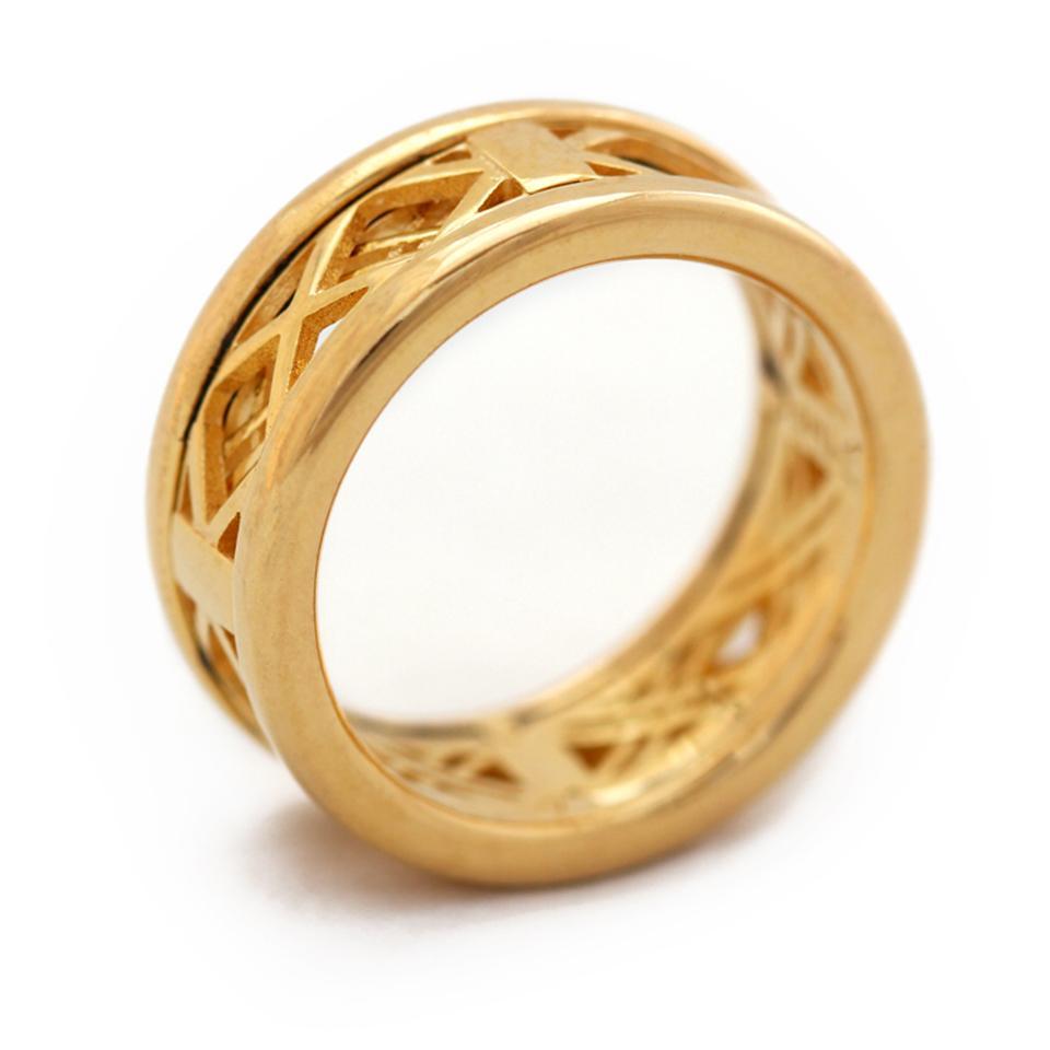 gold Mash man's ring