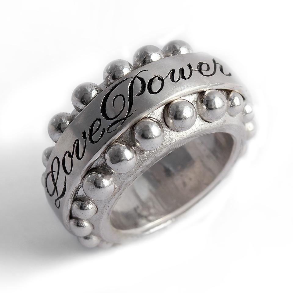 LOVE POWER ring for both him and her in silver or gold