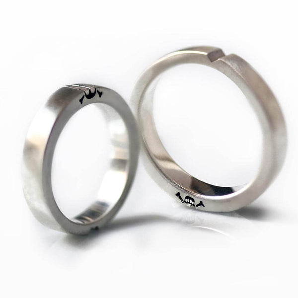Skull Heart Eternal Love Rings