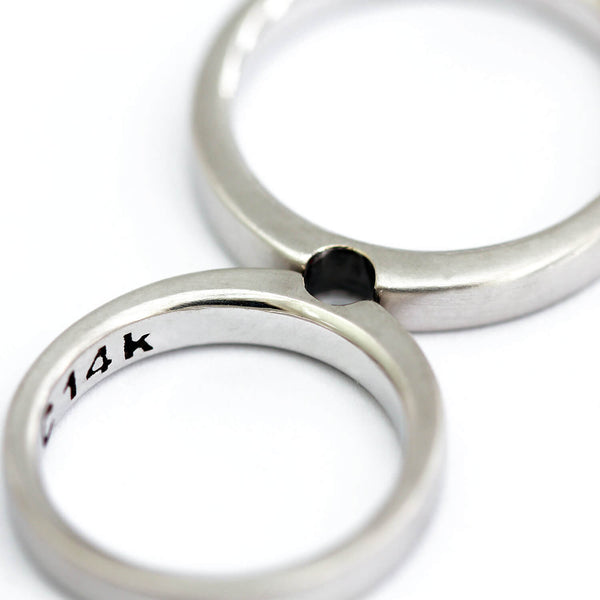 Perfect Circle Infinity Wedding Rings