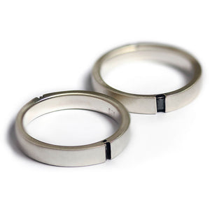 Cute Bunny Carrot  Animal Couple Rings