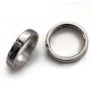 Diamond Promise Rings Matching Set