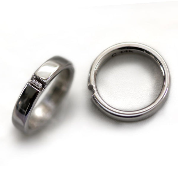 Diamond Promise Rings Matching Set