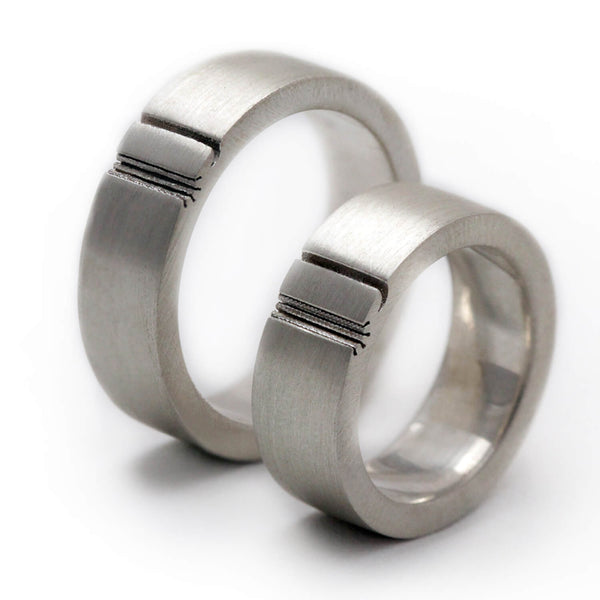 Sun and Moon Matching Rings