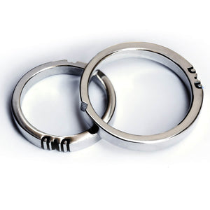 Cute Initial Promise Ring Set