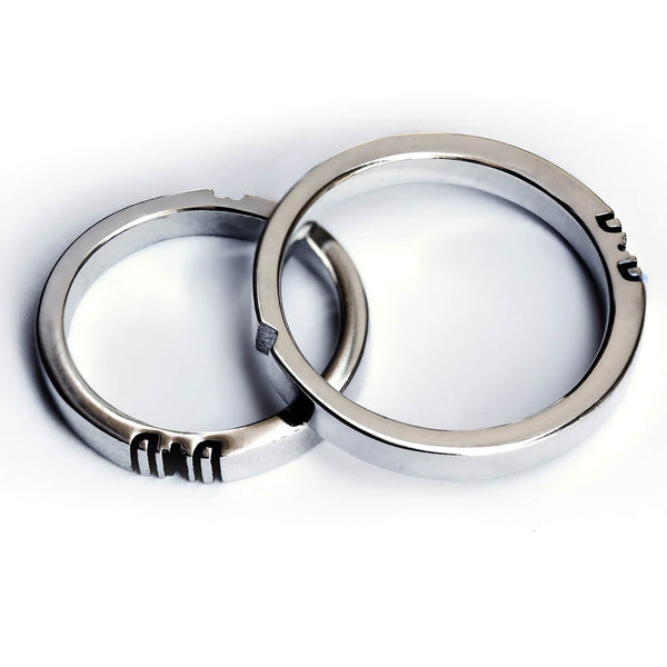 Cute Initial Promise Ring Set