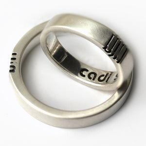 Custom His and Hers Promise Rings