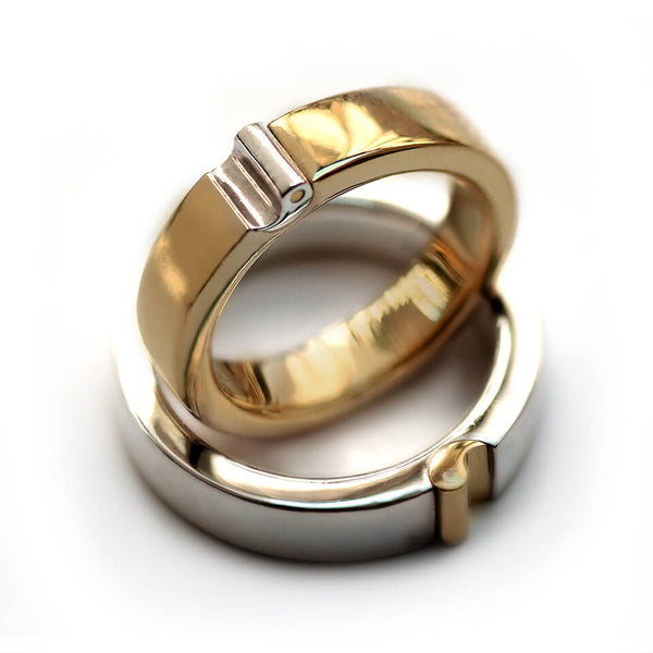 Yin Yang Matching Wedding Ring Set
