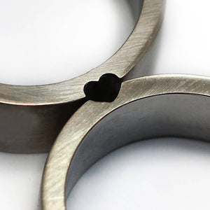 His Hers Heart Promise Rings