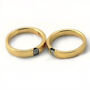 Yellow Gold Diamond Promise Rings