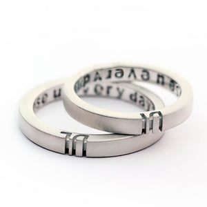 Personalized Initials Couple Rings