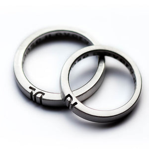 Personalized Initials Couple Rings