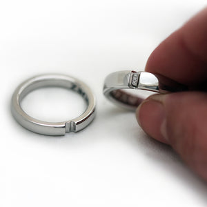 Diamond Promise Rings Matching Set