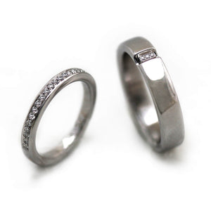 Diamond Engagement Wedding Ring Set