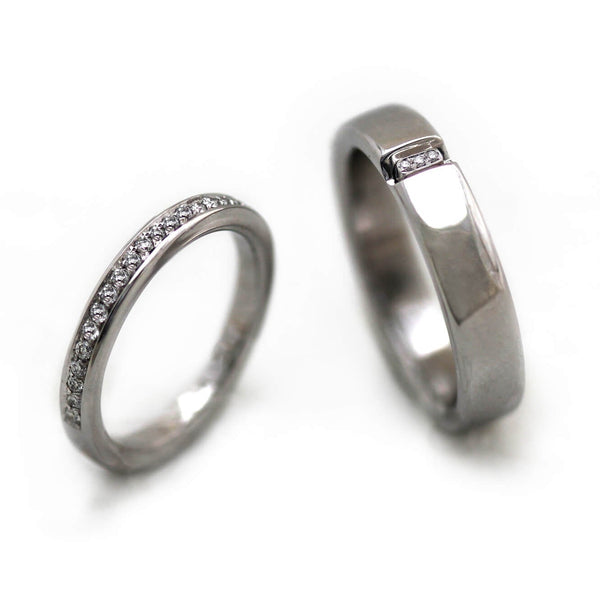 Diamond Engagement Wedding Ring Set
