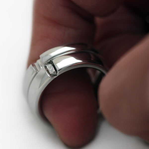 Diamond Promise Rings Matching Set