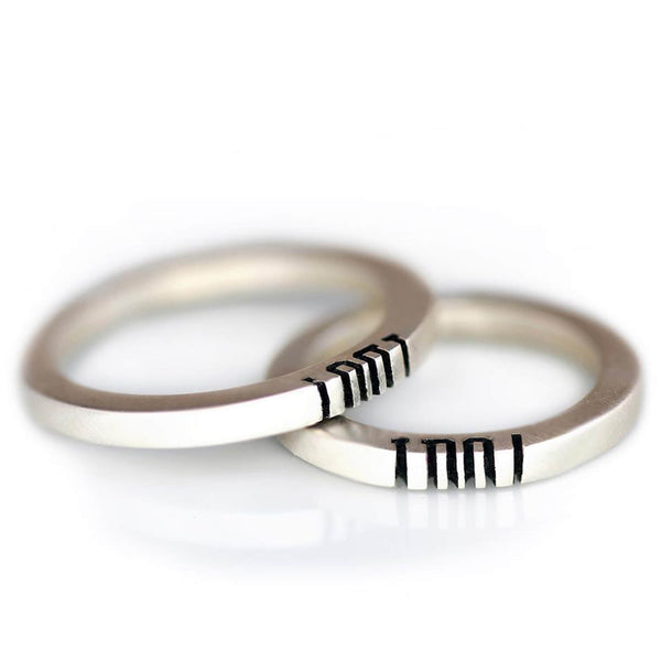Timeless "I Do" Wedding Rings