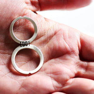 Timeless "I Do" Wedding Rings