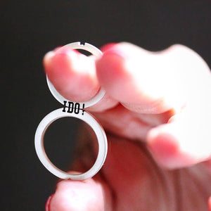 Timeless "I Do" Wedding Rings