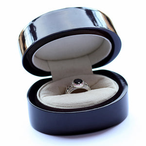 Bold Black Spinel Statement Ring
