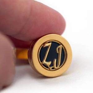 Gold Monogram Cufflinks Personalized Initials
