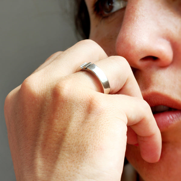 Sun and Moon Ring Set