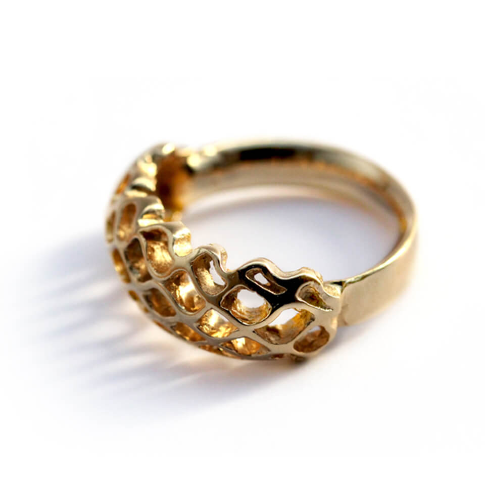 The classical sculpture beehive ring
