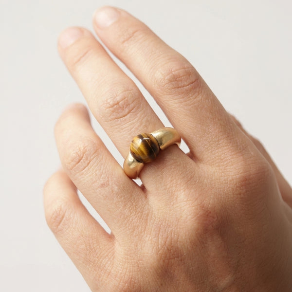 Tiger Eye Talisman Ring