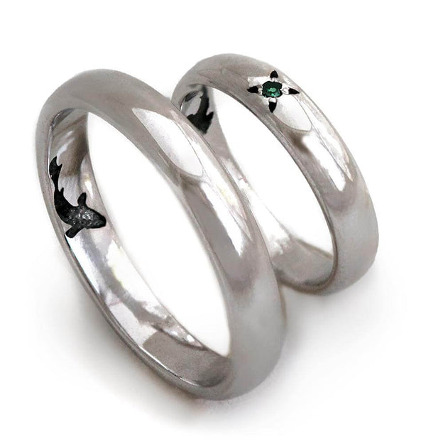 Koi Fish Promise Rings Couples