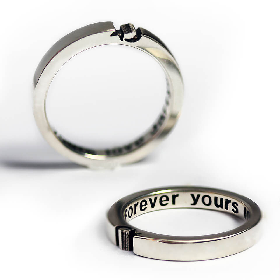 Simbolic Moon & Star Ring Set