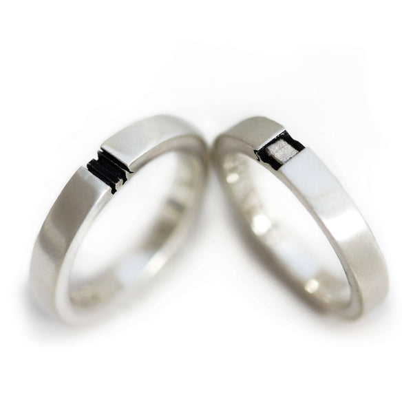 Elephant Symbol Couple Wedding Rings