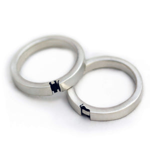 Elephant Symbol Couple Wedding Rings