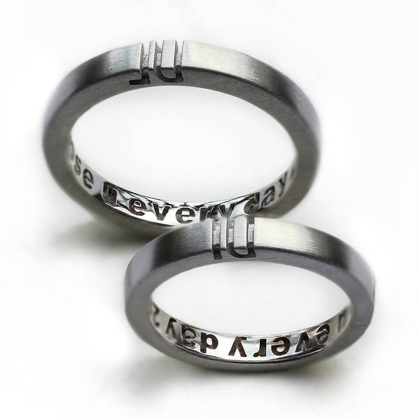 Personalized Initials Couple Rings