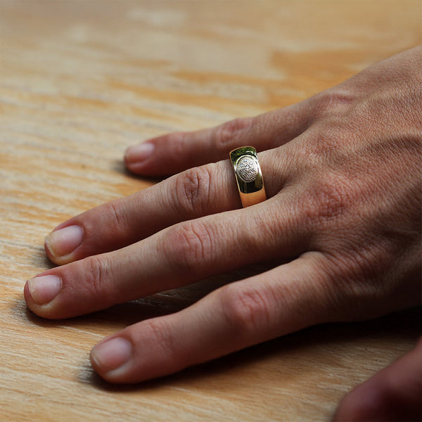 Bold Wide Band Diamond Ring