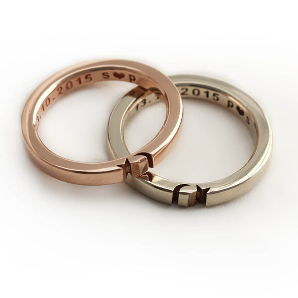 Detail of the contrasting metal tones, moon and star engravings, and diamond accents