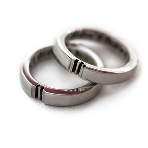 Interlocking Puzzle Engagement Ring Set