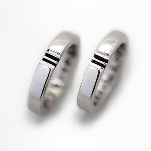 Interlocking Puzzle Engagement Ring Set