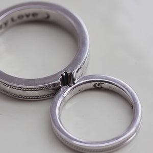 Filigree Puzzle Wedding Bands Set