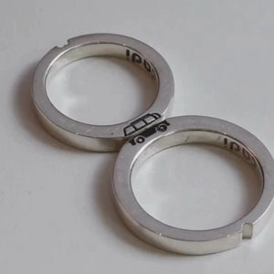 Road Trip Wedding Ring Set