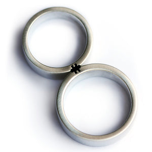 Interlocking Puzzle Wedding Ring Set