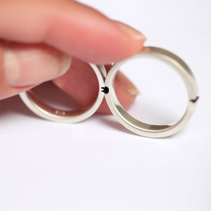Cute Bunny Carrot  Animal Couple Rings