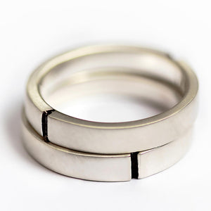Cute Bunny Carrot Animal Couple Rings