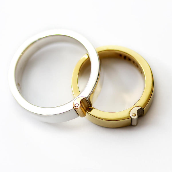 Yin Yang Matching Wedding Ring Set