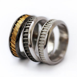 COIL - Two Tone Black Gold Ring