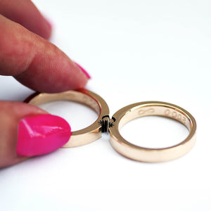 Sun and Moon Ring Set