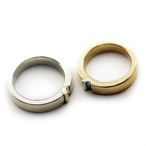 Yin Yang Matching Wedding Ring Set