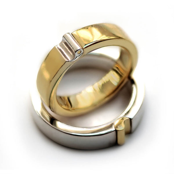 Yin Yang Matching Wedding Ring Set