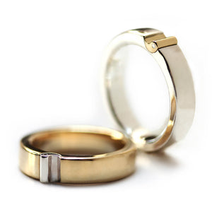 Yin Yang Matching Wedding Ring Set