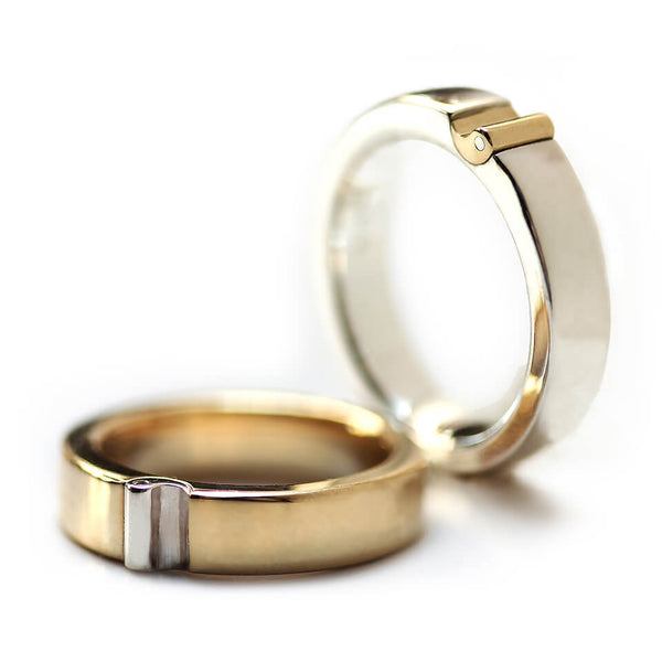 Yin Yang Matching Wedding Ring Set